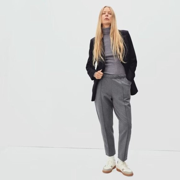 Everlane Pants - Everlane The Dream Pants Womens Size Small Heather Gray Elastic Waist Minimalist